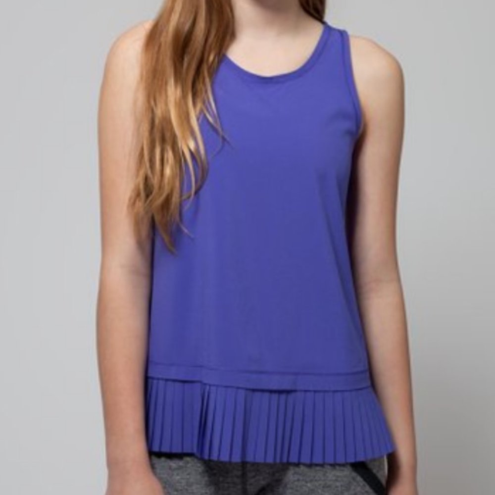Luluemon Ivivva Iris Power‎ Pleat the Heat Tank 10